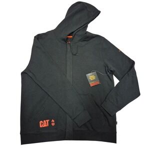 CAT Flame Resistant Midweight Full Zip Hoodie Sweatshirt Men's Size 2XL 1910142